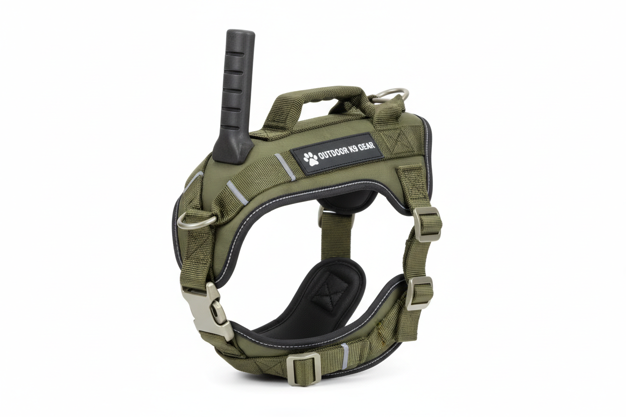 Durable Waterproof Pet Harness with Vertical Handle